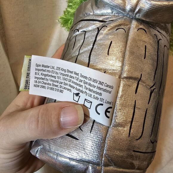 2015 Gund Sesame Street Oscar The Grouch Silver Garbage Can Go Away Plush Shaggy - Picture 11 of 11